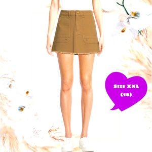 No Boundaries Juniors' Cargo Mini Skirt, Size XXL (19)